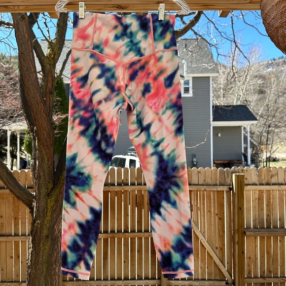 Athleta Elation Tie Dye 7/8 Tights Leggings Small - Picture 4 of 16